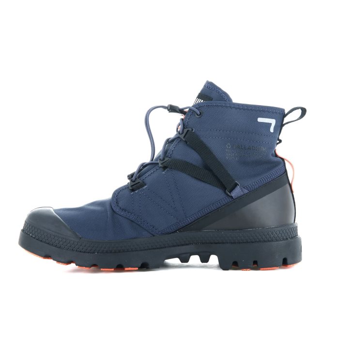 Bottes Palladium Pampa Travel Lite+ Imperméables Femme Bleu Marine | FR IOR306D